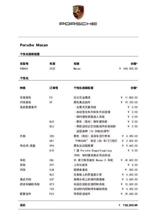 徐州22年保时捷Macan9