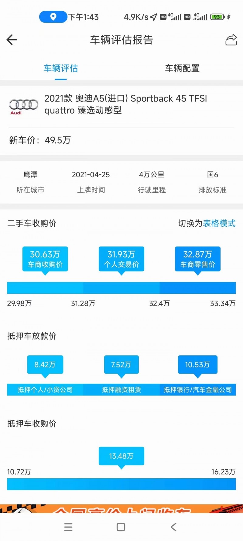 九江21年奧迪A57