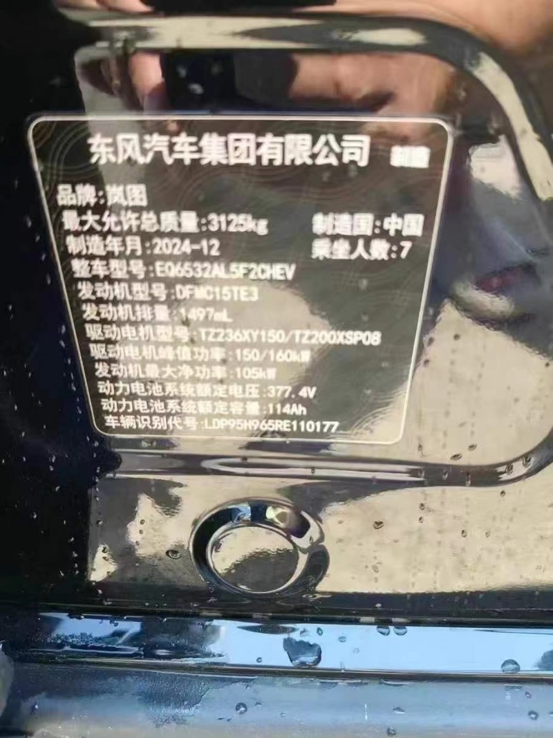 菏澤24年嵐圖汽車夢想家7