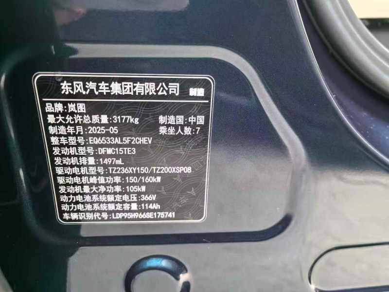 秦皇岛25年岚图汽车梦想家9