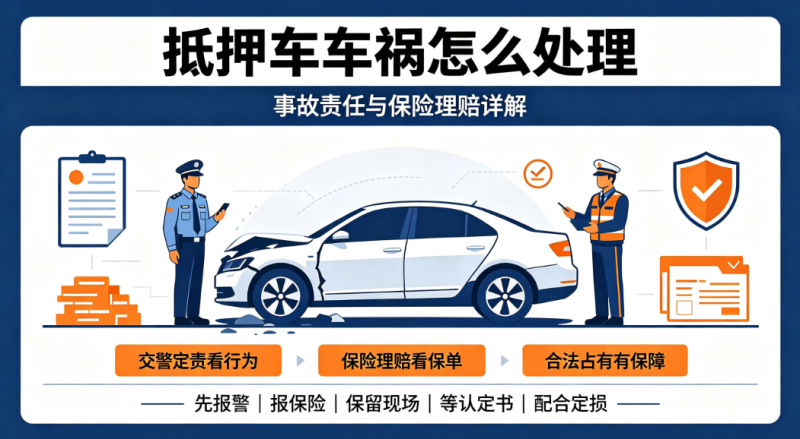 抵押车车祸怎么处理 抵押车车祸怎么处理
