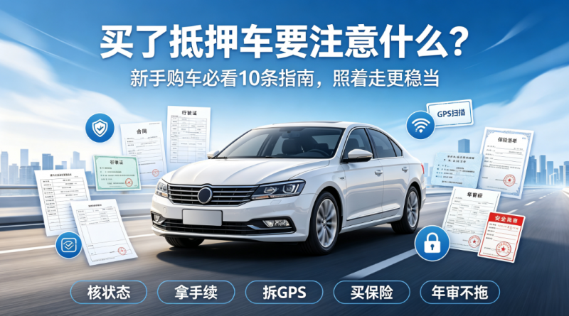 买了抵押车要注意什么 买了抵押车要注意什么