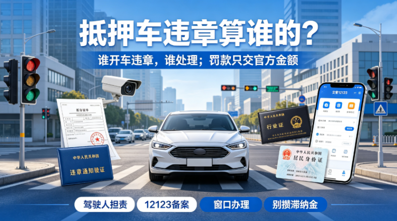 抵押车违章算谁的 抵押车违章算谁的