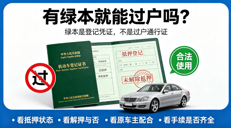 抵押车大绿本有用吗
