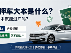 抵押車大本是什么？抵押車有綠本嗎，有登記證書就能過戶嗎
