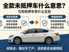 全款未抵押車什么意思？全款未抵押與抵押車區別