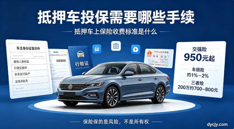 抵押车投保需要哪些手续 抵押车投保需要哪些手续