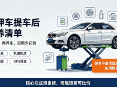 買完抵押車之后需要做什么？后期維修保養要點，一次講透