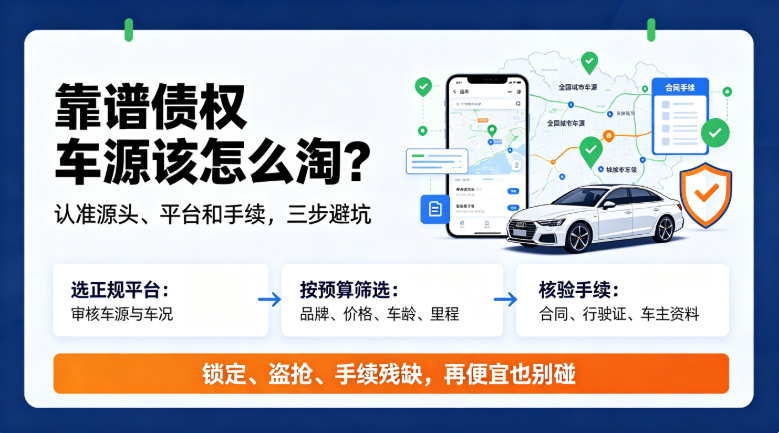 抵押车怎么淘车源