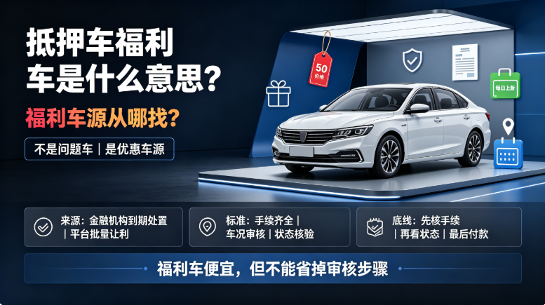 抵押车福利车是什么意思 抵押车福利车是什么意思