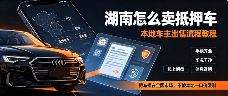怎么出售抵押車