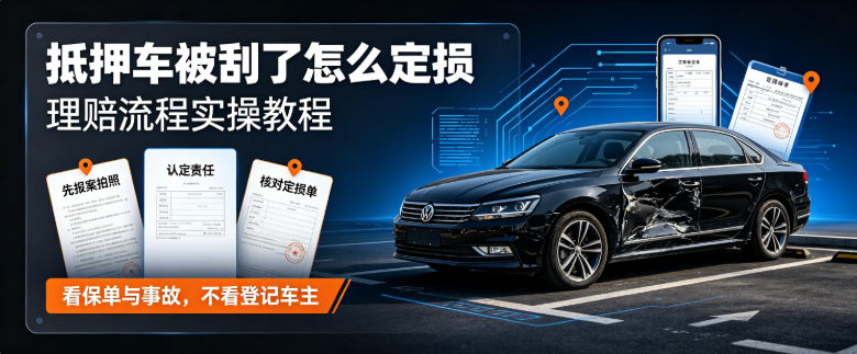 抵押車被刮了怎么定損