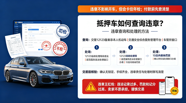 抵押车如何查询违章 抵押车如何查询违章