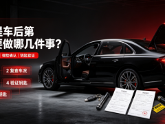 抵押車提車后第一時間要做哪幾件事？