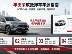 豐田榮放抵押車 熱門SUV抵押車一手貨源哪里有