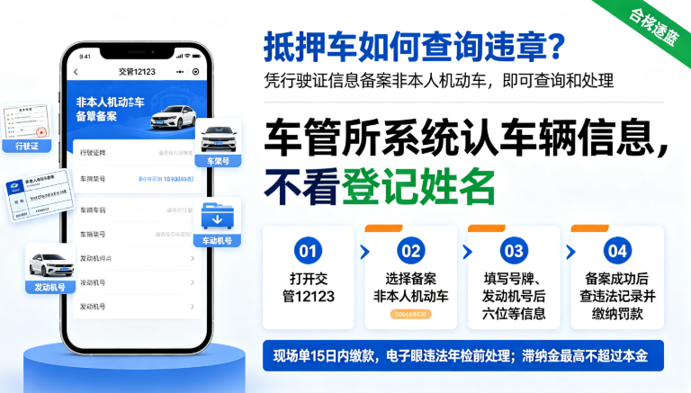 抵押车如何查询违章 抵押车如何查询违章
