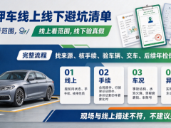 抵押车出售渠道怎么搭？线上找车源、线下验车