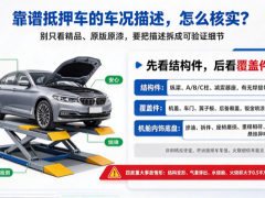 靠谱抵押车的车况描述，怎么对照着核实