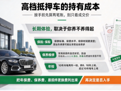 高档抵押车的持有成本，在接手之前要计算出两笔账