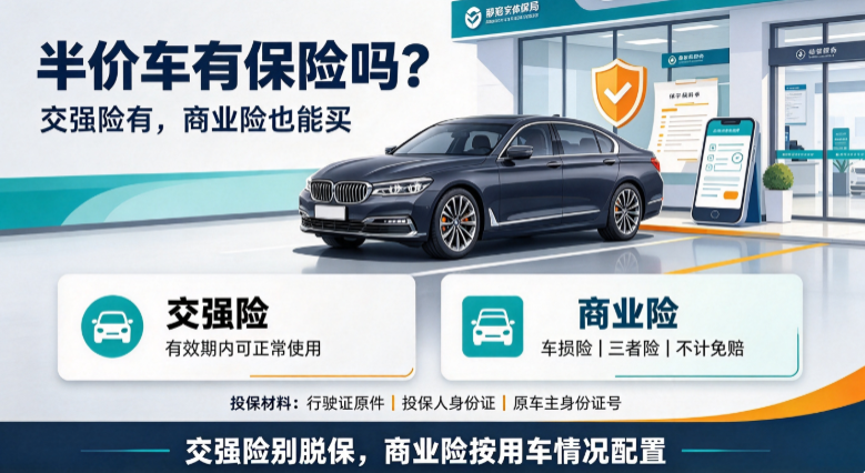 半价车有保险吗 半价车有保险吗