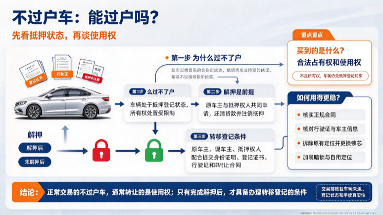 不过户车能过户吗