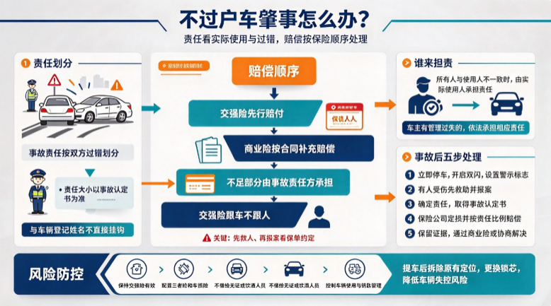 不过户车肇事怎么办 不过户车肇事怎么办